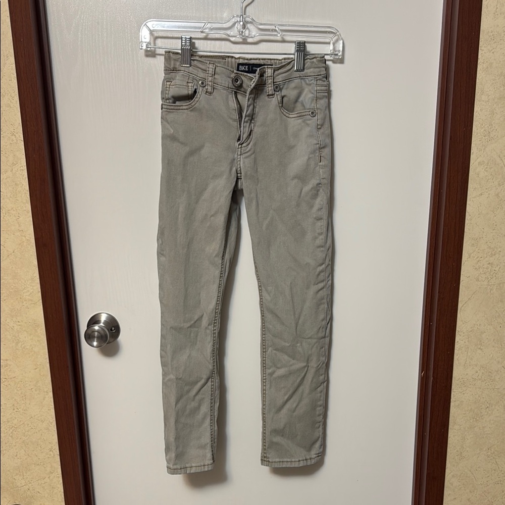 BKE Tan Slim Fit Conner Straight Jeans Size 8